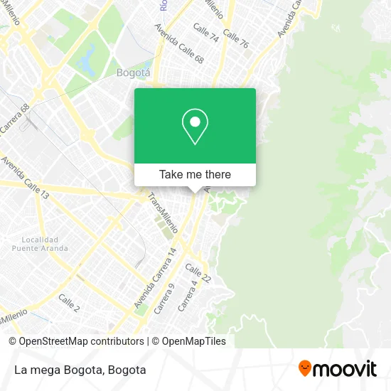 La mega Bogota map