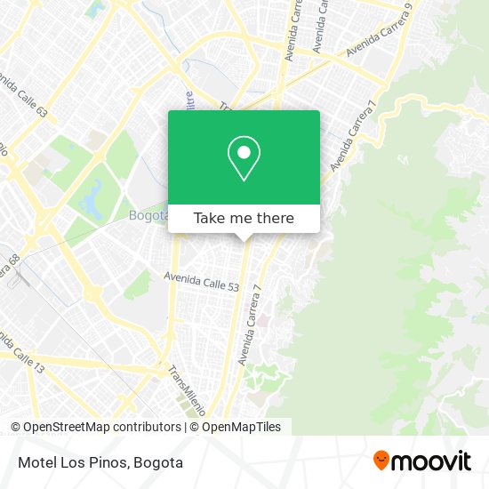 Motel Los Pinos map