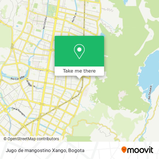 Jugo de mangostino Xango map