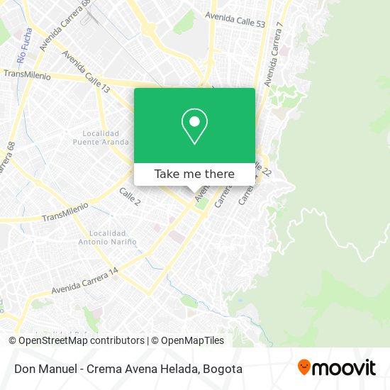 Don Manuel - Crema Avena Helada map