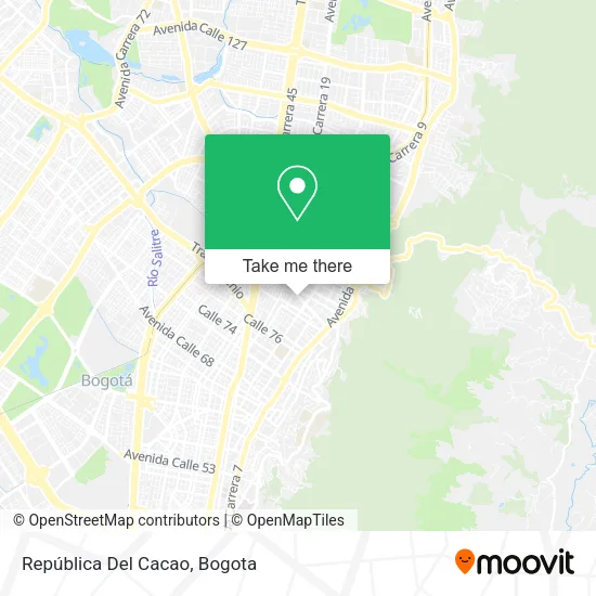 República Del Cacao map