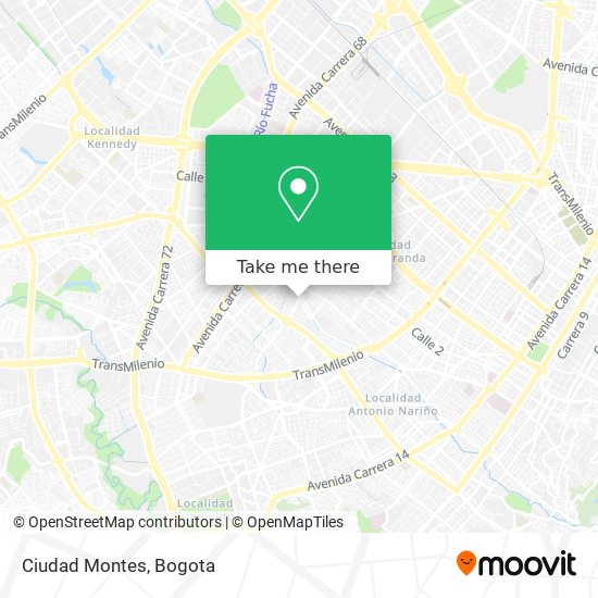 Ciudad Montes map