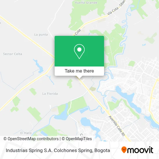 Industrias Spring S.A. Colchones Spring map