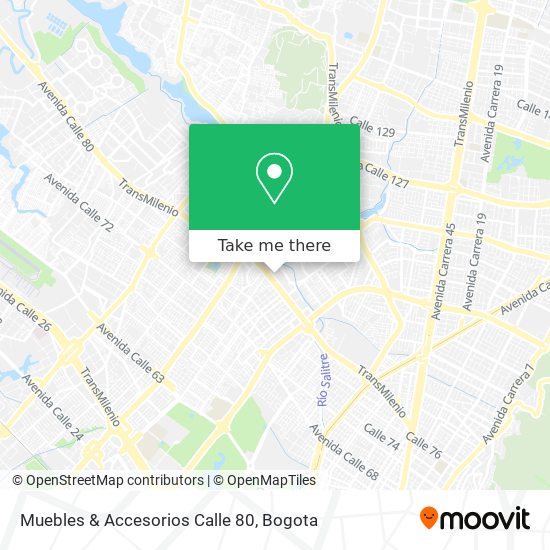 Muebles & Accesorios Calle 80 map