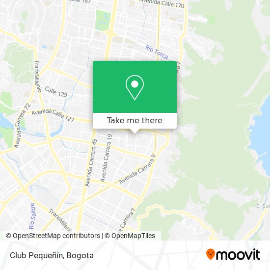 Club Pequeñín map