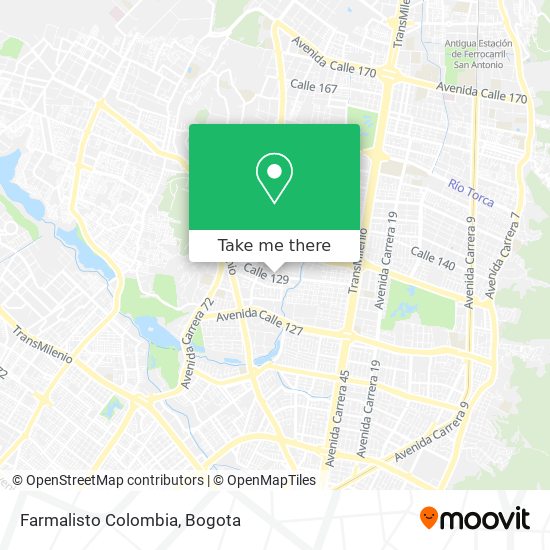Farmalisto Colombia map
