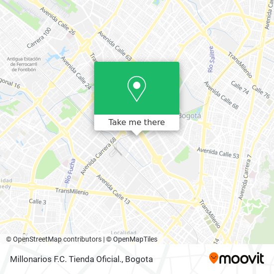 Millonarios F.C. Tienda Oficial. map
