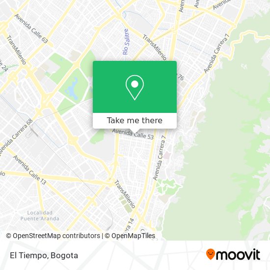 El Tiempo map