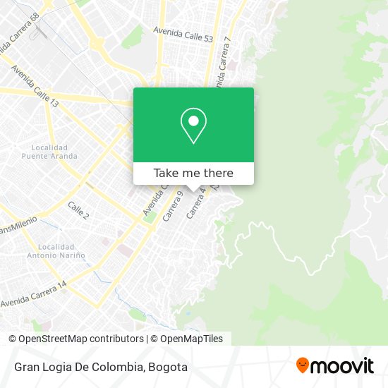 Gran Logia De Colombia map