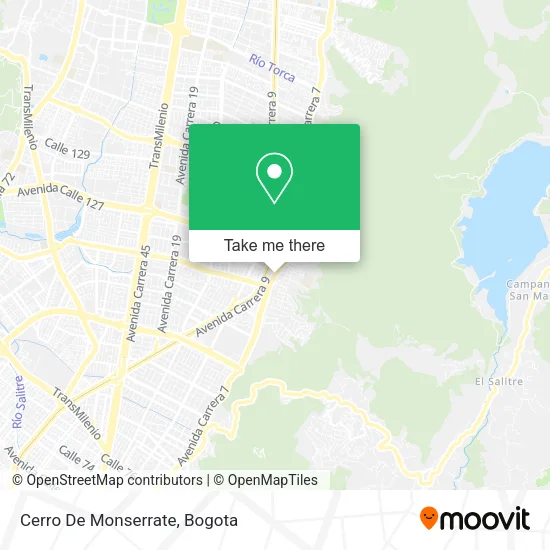 Cerro De Monserrate map