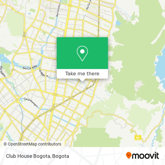 Club House Bogota map