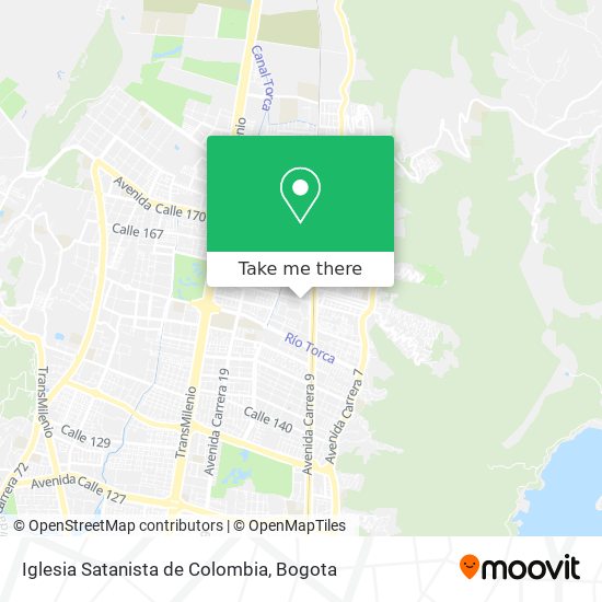 Mapa de Iglesia Satanista de Colombia