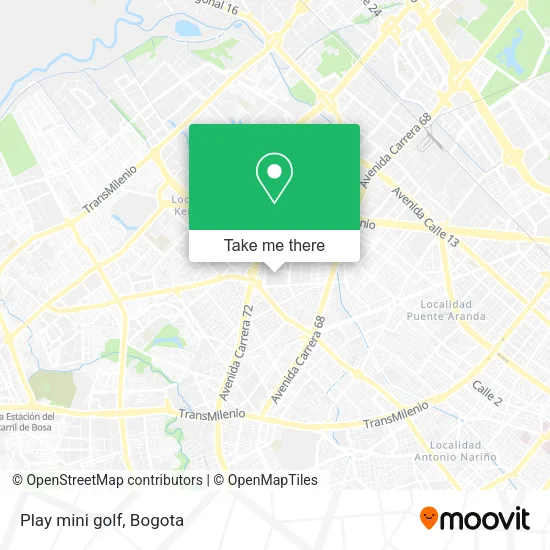 Play mini golf map