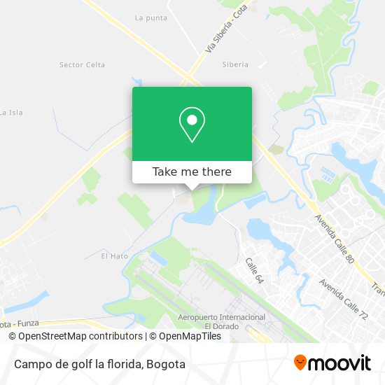 Campo de golf la florida map
