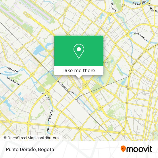 Punto Dorado map