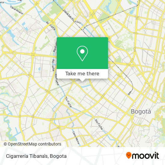 Cigarrería Tibana's map