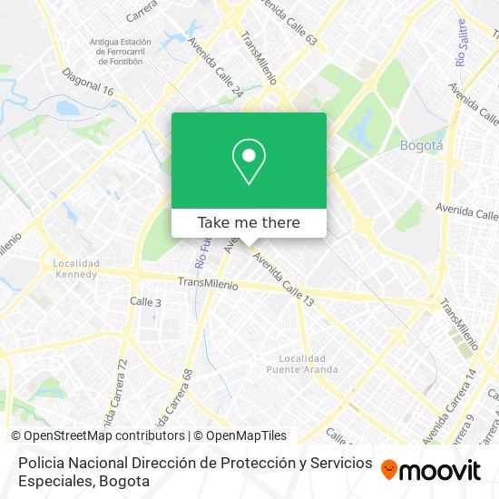 Policia Nacional Dirección de Protección y Servicios Especiales map