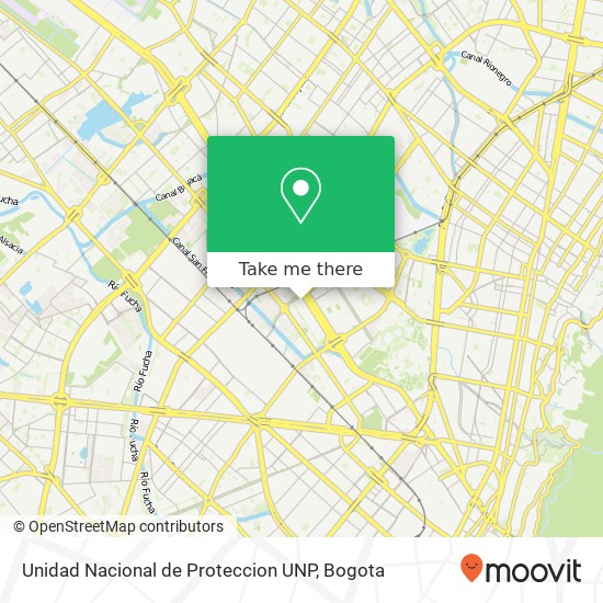 Unidad Nacional de Proteccion UNP map