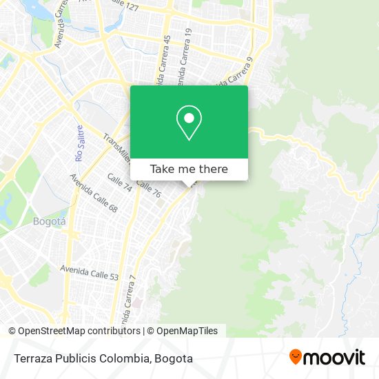 Terraza Publicis Colombia map