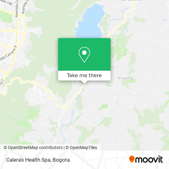 Calera's Health Spa map