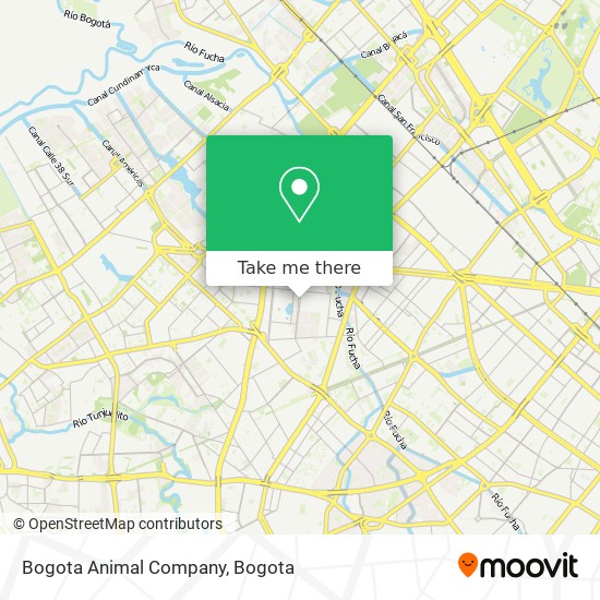 Bogota Animal Company map