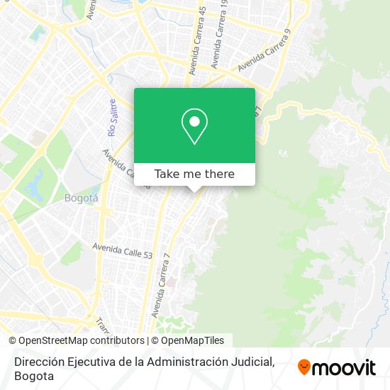 Dirección Ejecutiva de la Administración Judicial map