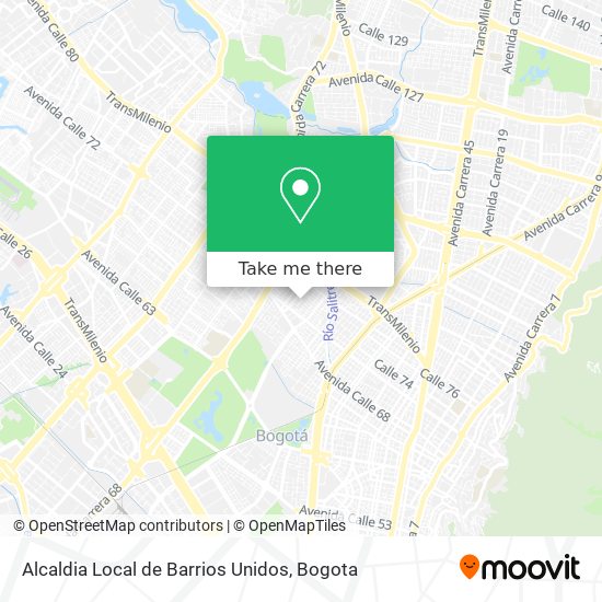 Alcaldia Local de Barrios Unidos map