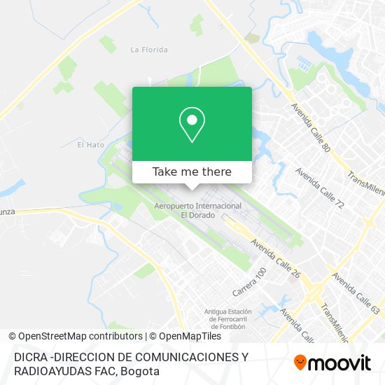 DICRA -DIRECCION DE COMUNICACIONES Y RADIOAYUDAS FAC map