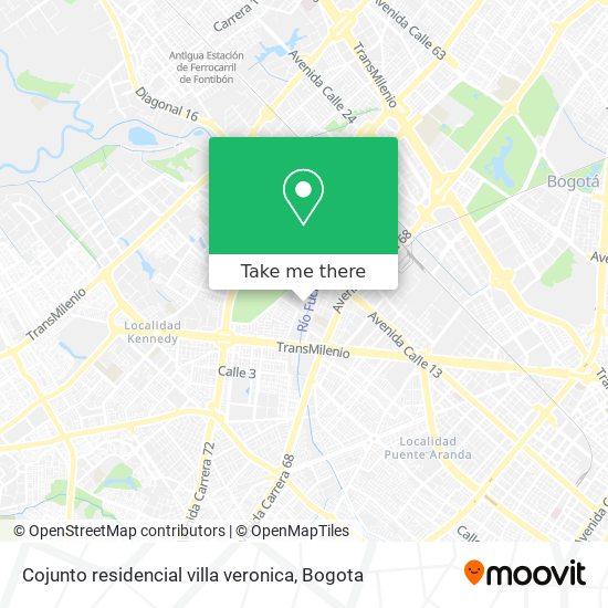 Mapa de Cojunto residencial villa veronica