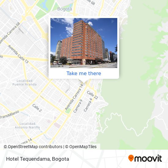 Hotel Tequendama map