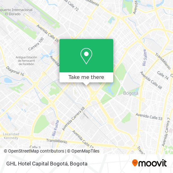 GHL Hotel Capital Bogotá map