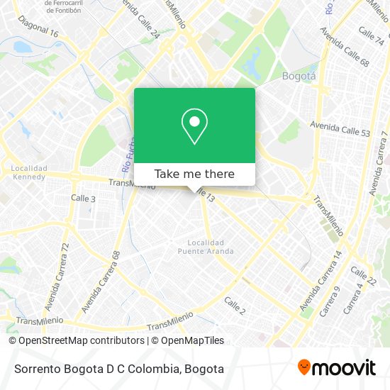 Sorrento Bogota D C Colombia map
