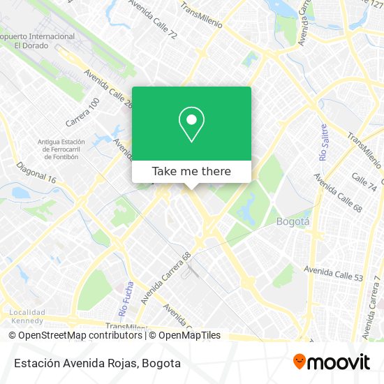 Estación Avenida Rojas map