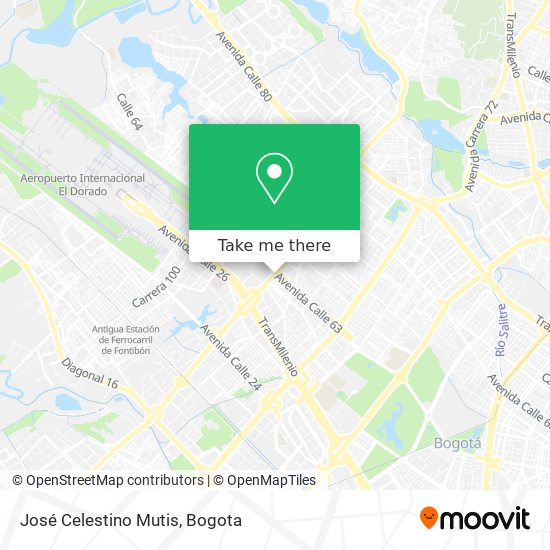 José Celestino Mutis map