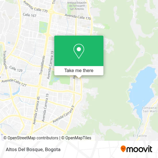 Altos Del Bosque map