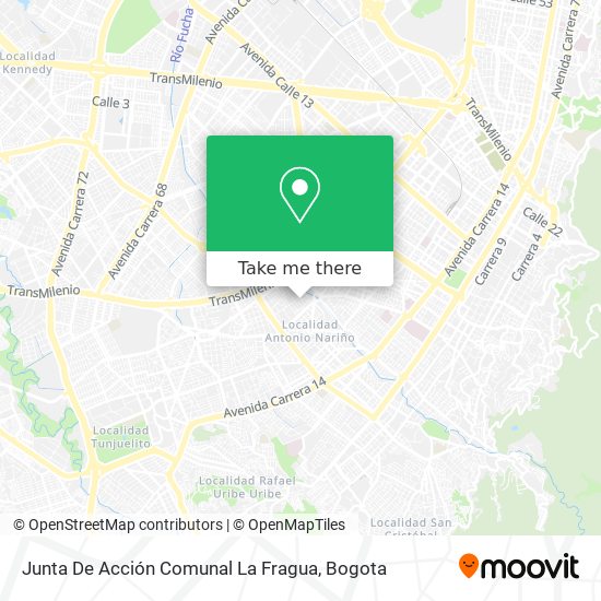 Junta De Acción Comunal La Fragua map