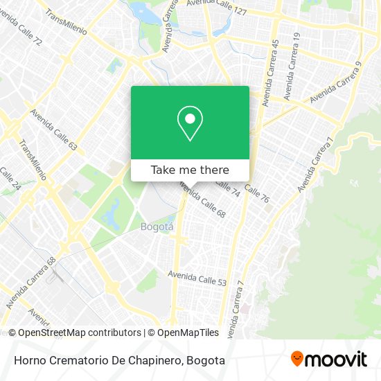 Horno Crematorio De Chapinero map