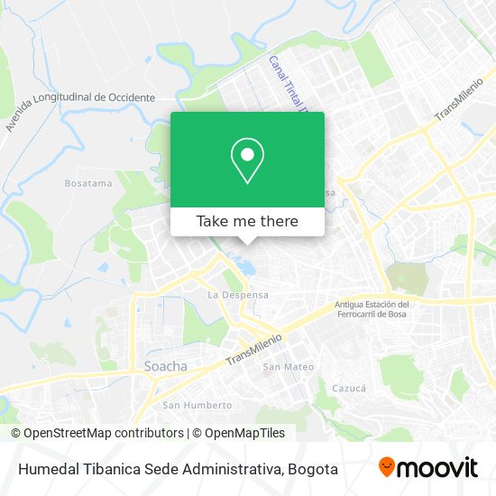 Humedal Tibanica Sede Administrativa map