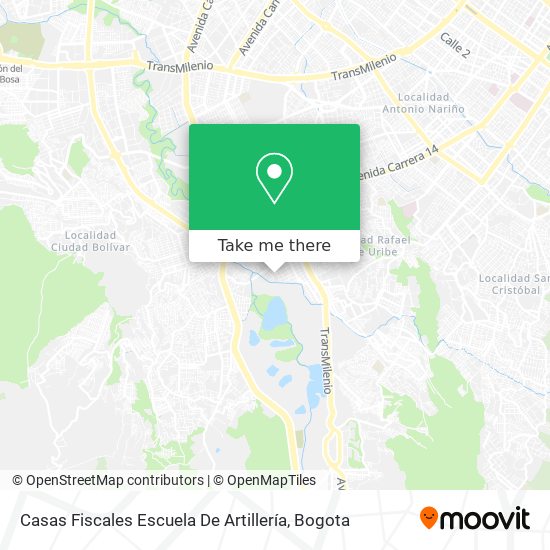 Mapa de Casas Fiscales Escuela De Artillería