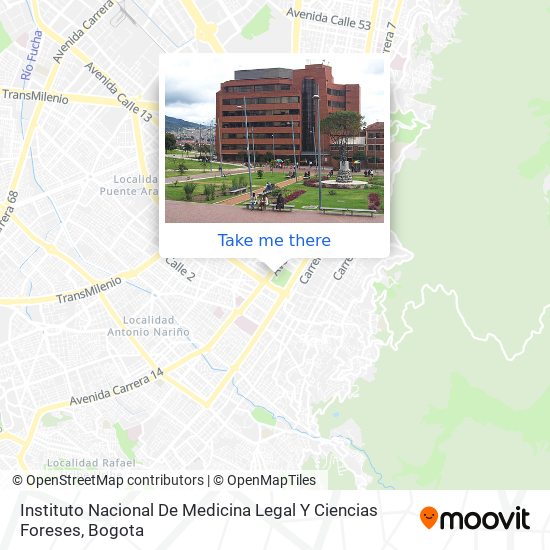 Instituto Nacional De Medicina Legal Y Ciencias Foreses map