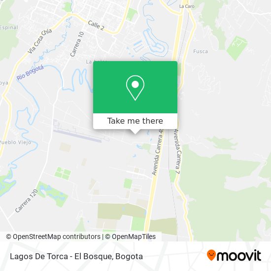 Lagos De Torca - El Bosque map