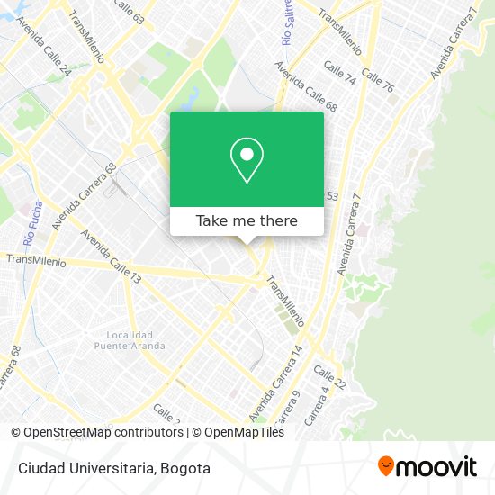 Ciudad Universitaria map