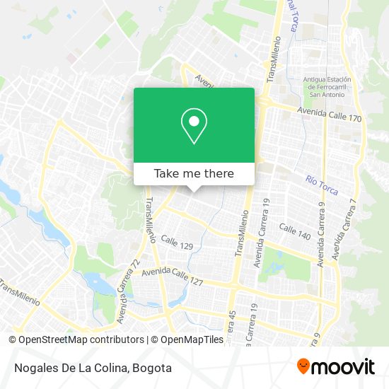 Nogales De La Colina map