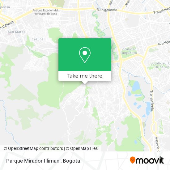Parque Mirador Illimaní map