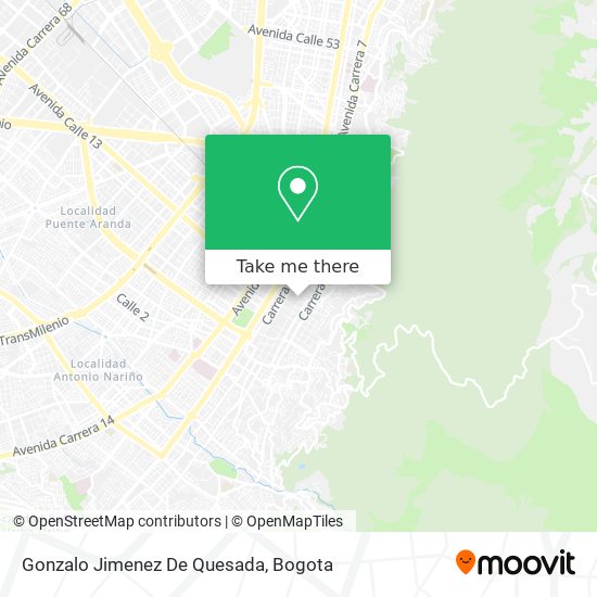 Gonzalo Jimenez De Quesada map