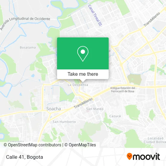 Calle 41 map