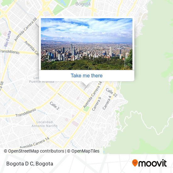 Bogota D C map