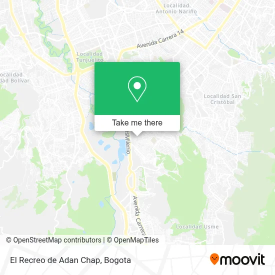 El Recreo de Adan Chap map