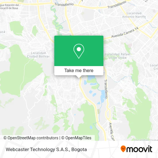 Mapa de Webcaster Technology S.A.S.