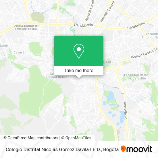 Mapa de Colegio Distrital Nicolás Gómez Dávila I.E.D.